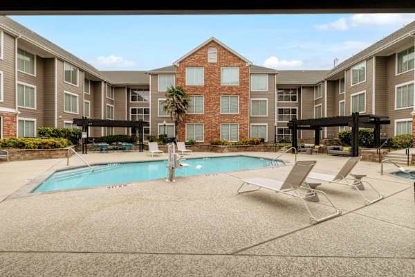 Pool view2 at AVIA Apartments On Alpha, Dallas, 75240